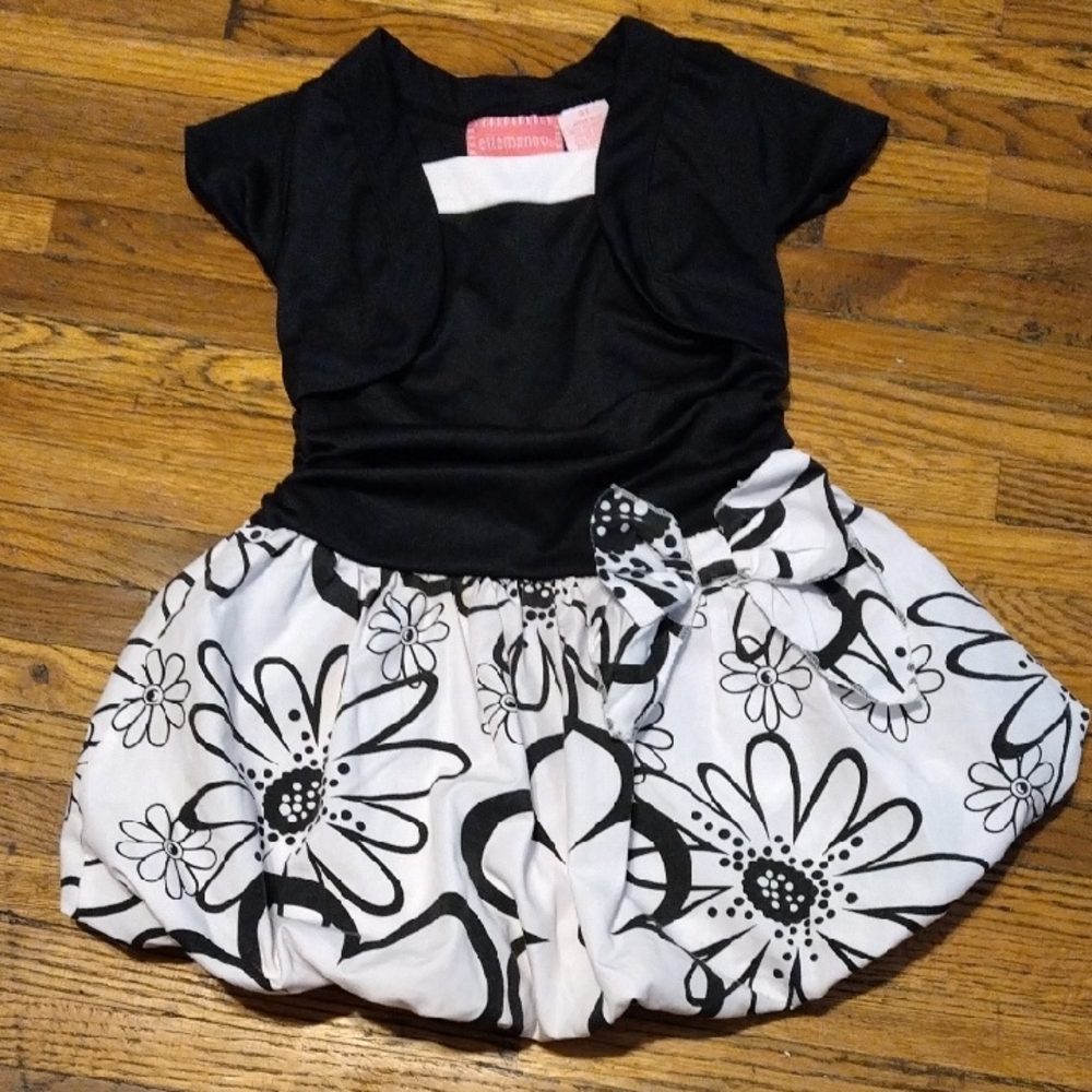 Ellemenno Black and White Dress